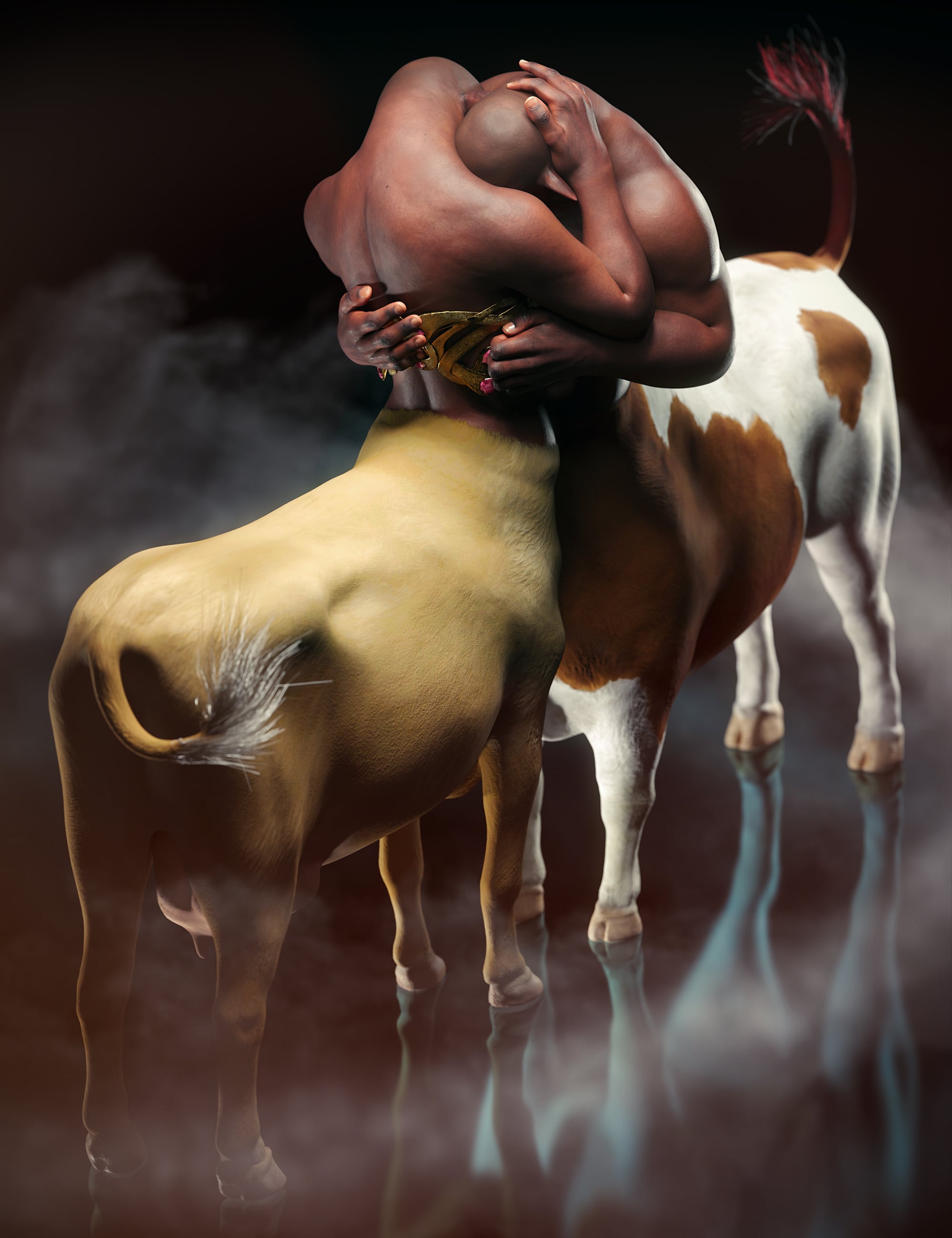 Bovine Material Add-On for Centaur 9 by: Josh Darling, 3D Models by Daz 3D
