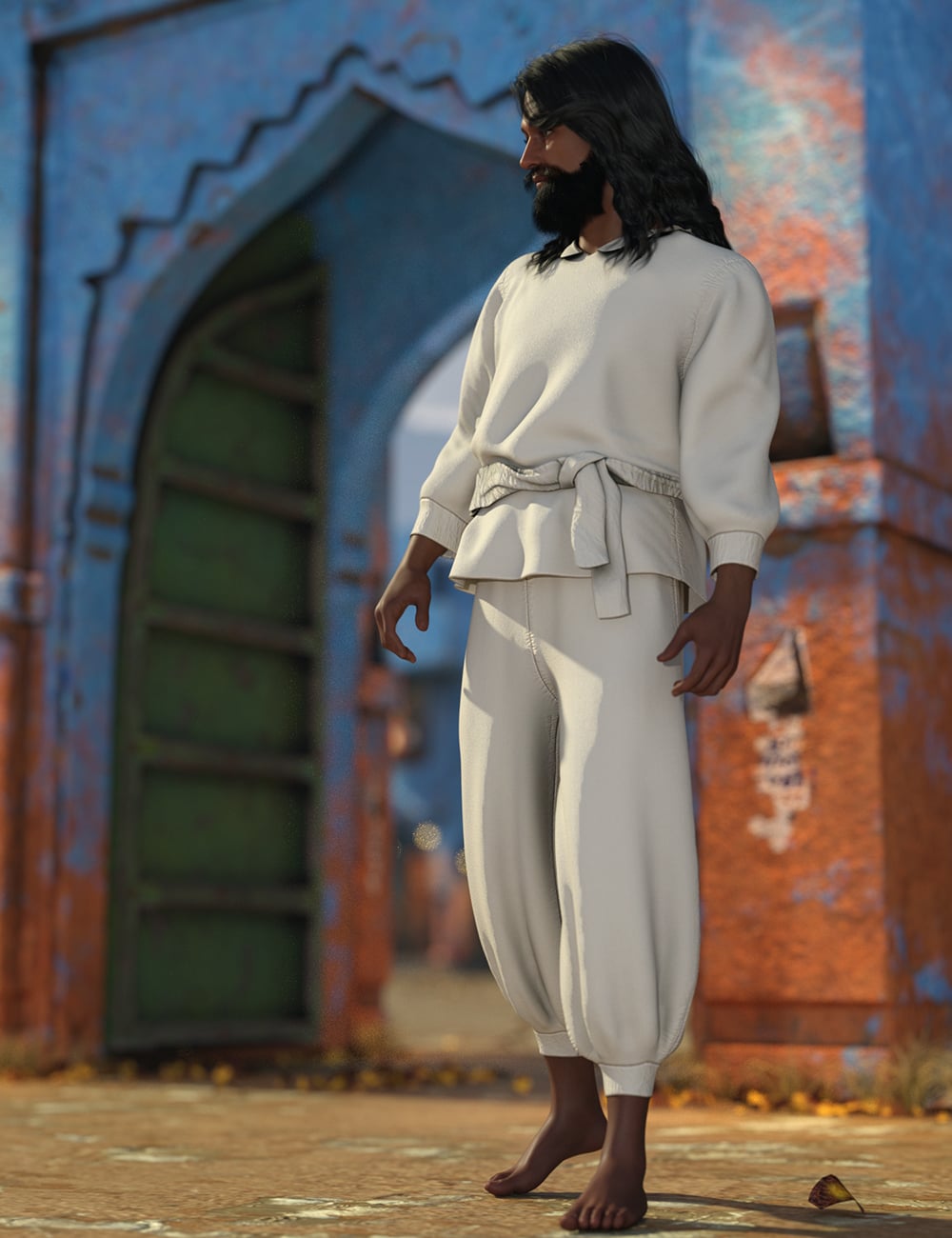 dForce Baggy Outfit for Genesis 9 by: Meshitup, 3D Models by Daz 3D
