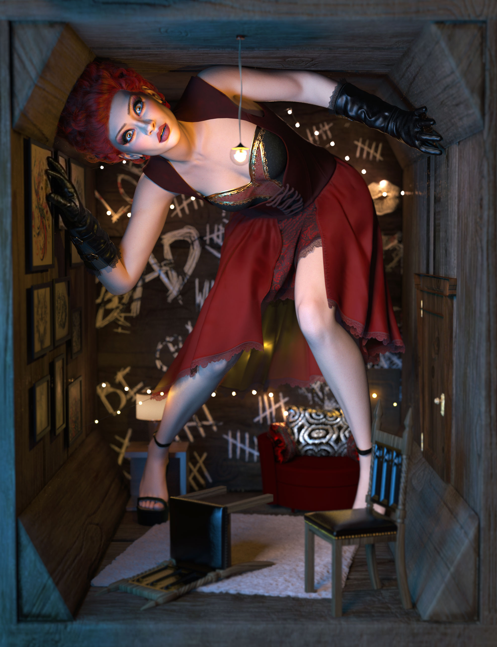 Boxed Souls Poses for Genesis 9 Feminine by: 3D SugarCosmoXpressionFriendship Studio, 3D Models by Daz 3D