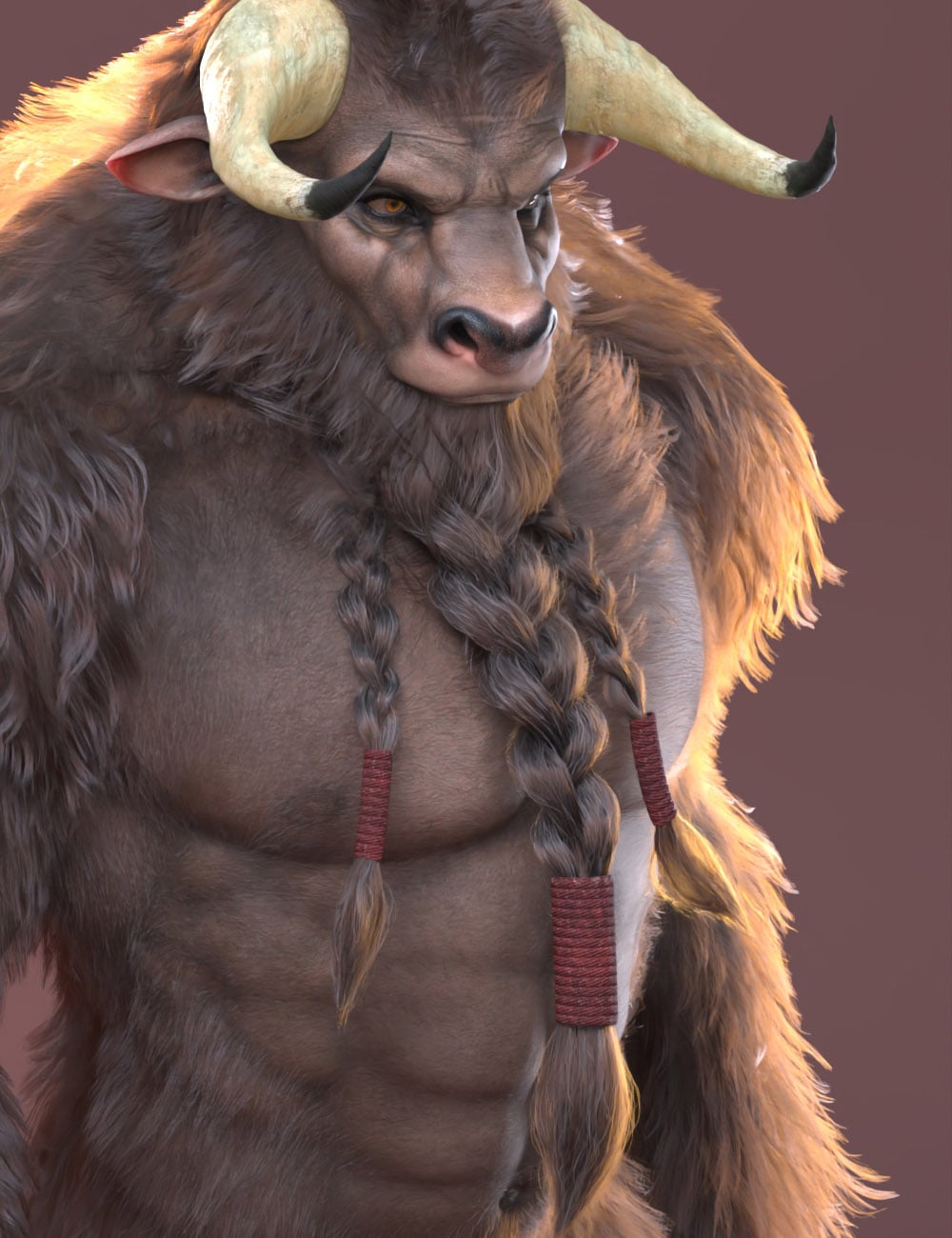 Triple Knot Beard for Genesis 9 by: , 3D Models by Daz 3D