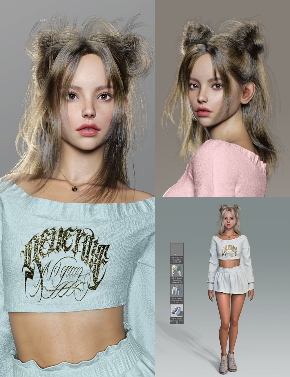 MB Peura HD for Genesis 9 Bundle by: Magic Brush, 3D Models by Daz 3D