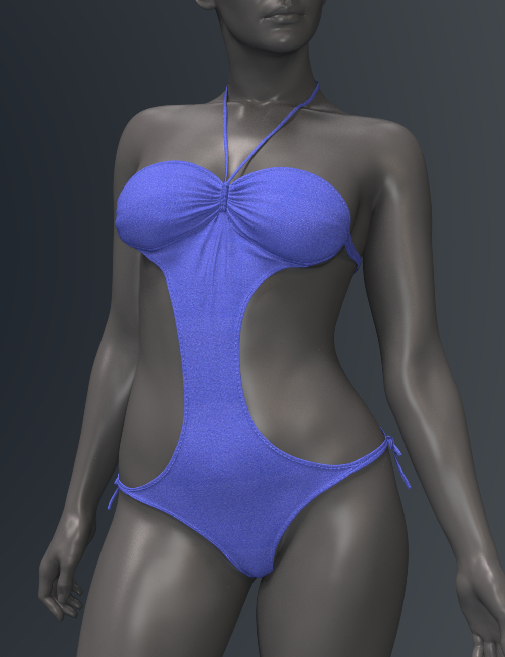 SPR Halter Bandeau Swimsuit for Genesis 9 by: Sprite, 3D Models by Daz 3D