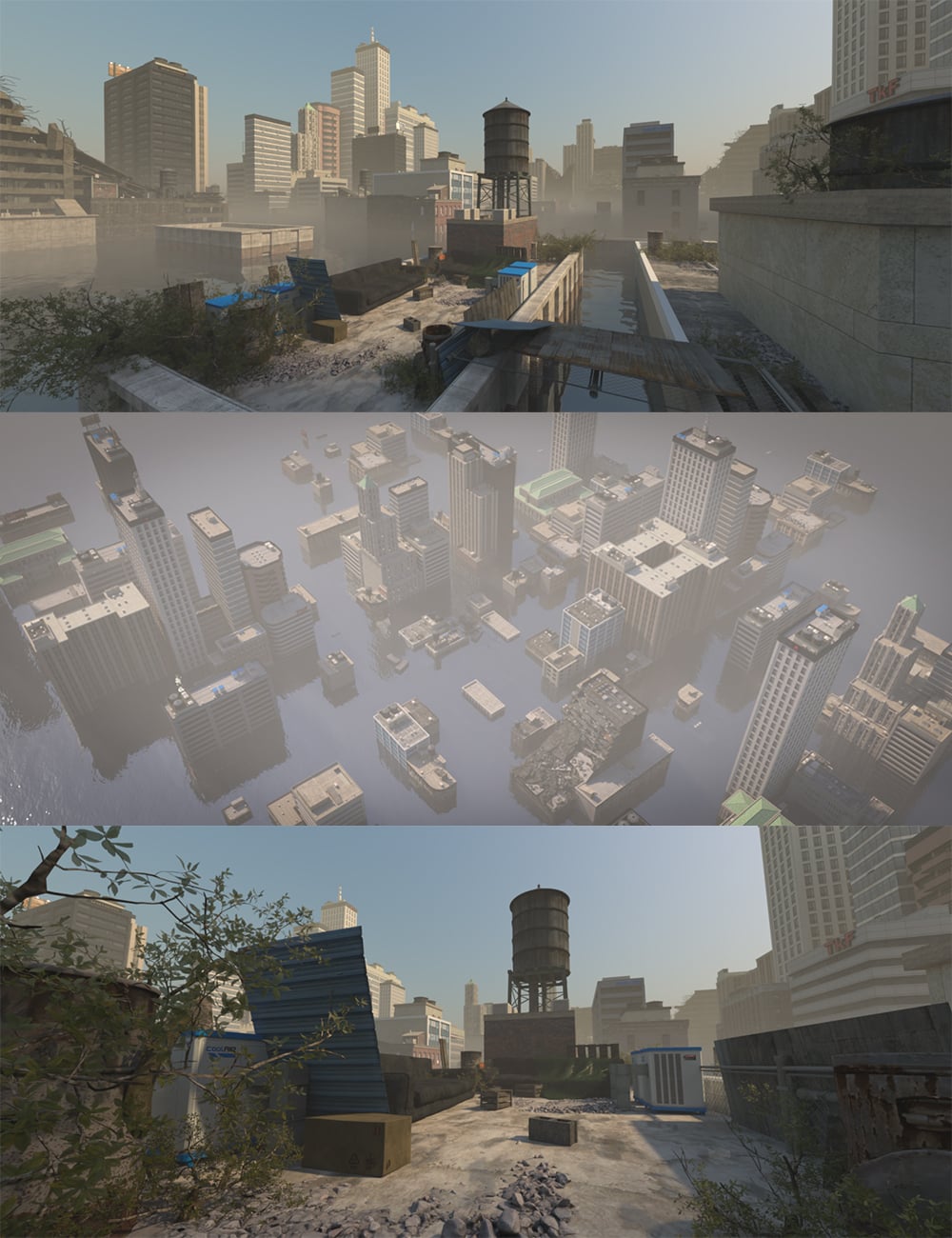 Flooded Metropolis by: Dreamlight, 3D Models by Daz 3D