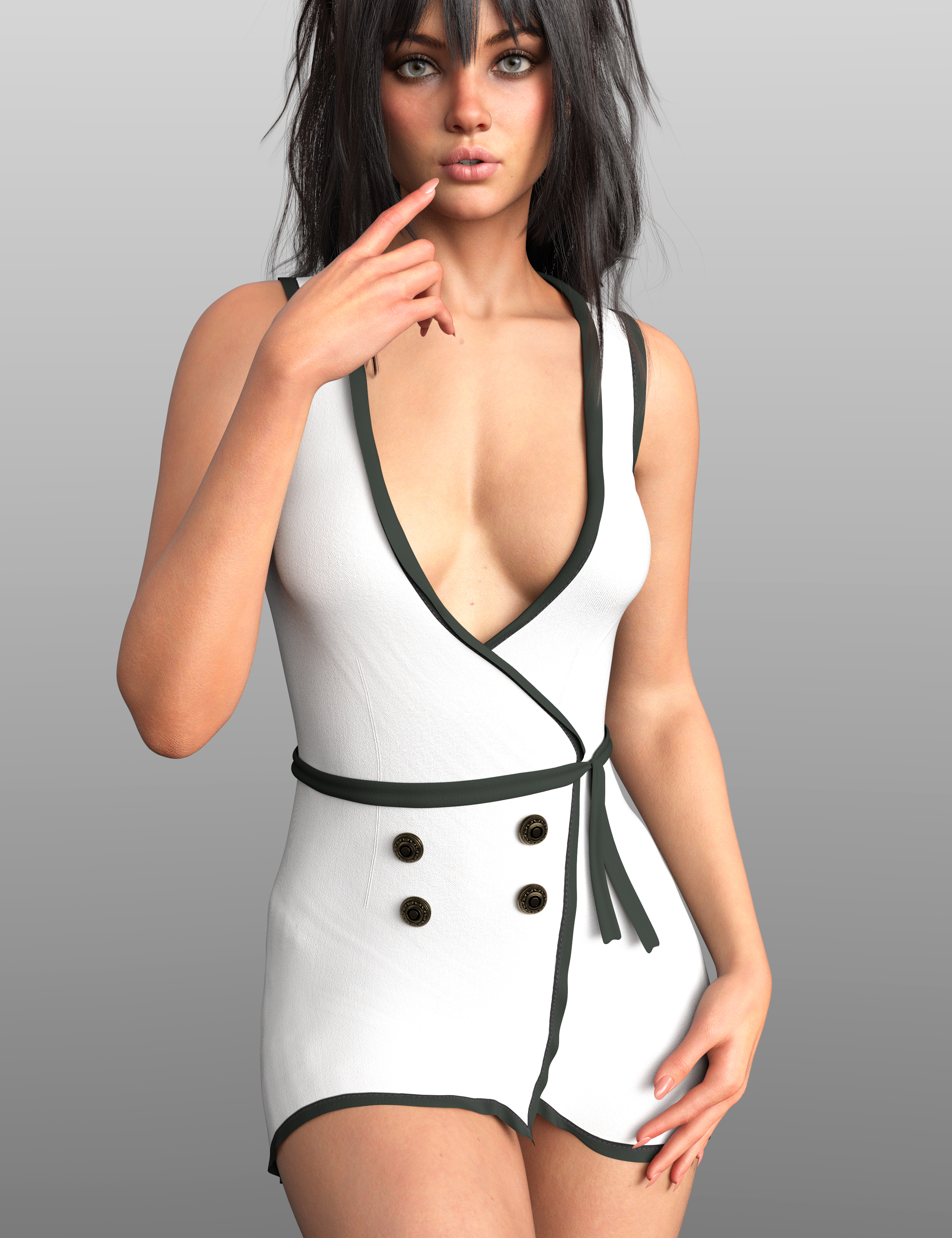X-Fashion Monaco Dress for Genesis 9 and 8 Female by: xtrart-3d, 3D Models by Daz 3D