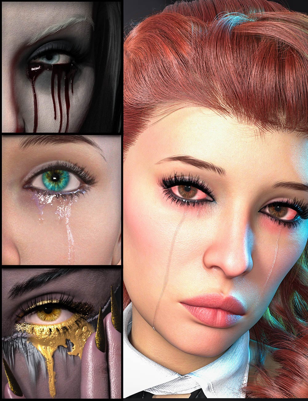 Twizted Silent Sorrow for Genesis 9 by: TwiztedMetal, 3D Models by Daz 3D