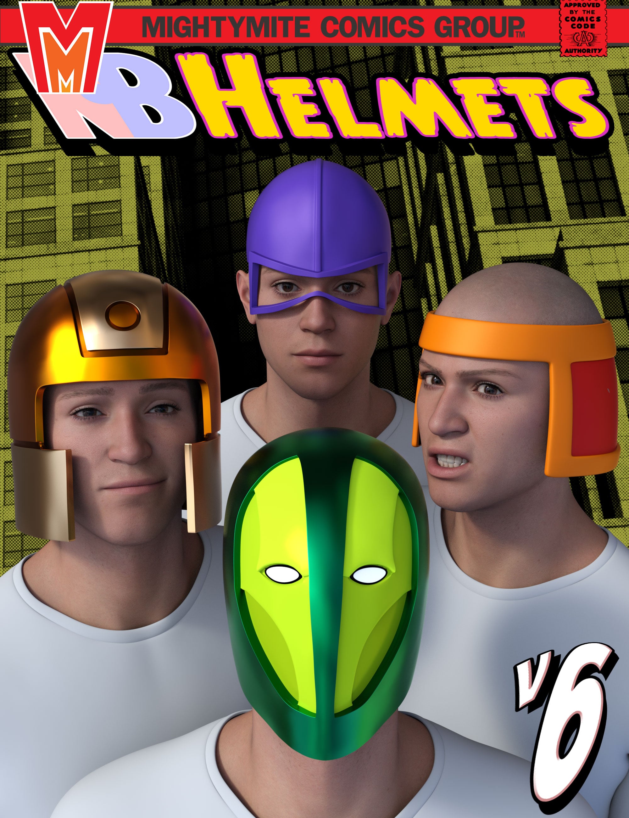 Helmets v006 MMKBProps by: MightyMite, 3D Models by Daz 3D