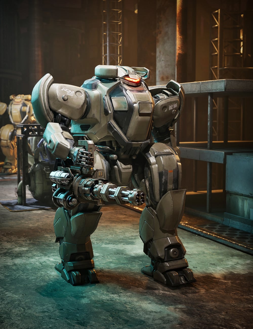 XI Armor Clad Mech by: Xivon, 3D Models by Daz 3D