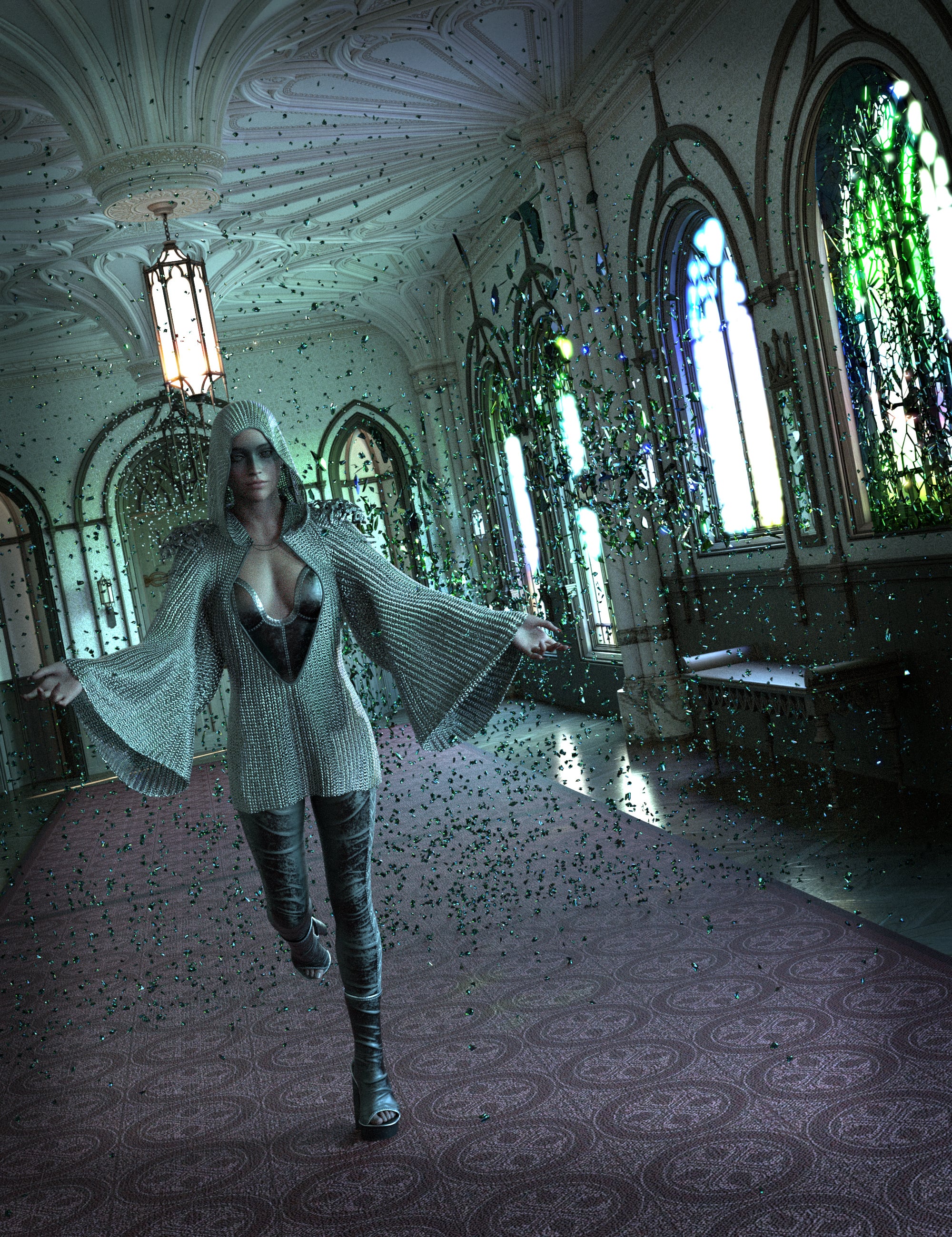 SY Easy Shattering Glass Iray by: Sickleyield, 3D Models by Daz 3D