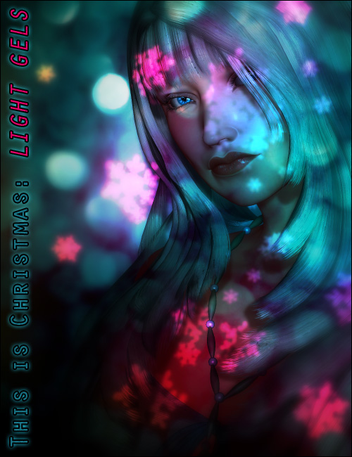 Xmas Light Gels for Poser by: ForbiddenWhispers, 3D Models by Daz 3D