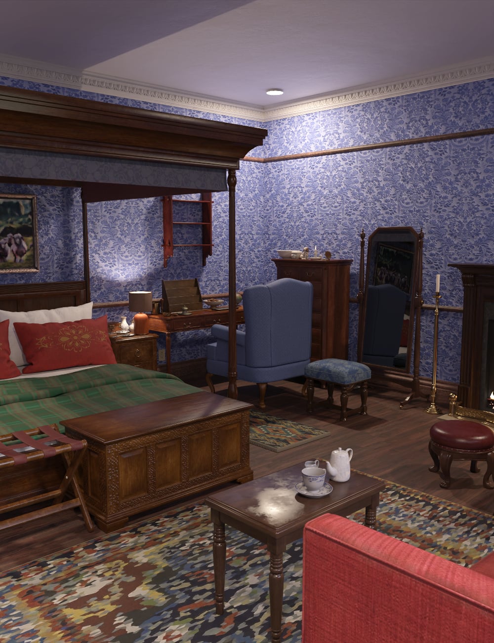 FG British Country House Hotel by: IronmanFugazi1968, 3D Models by Daz 3D