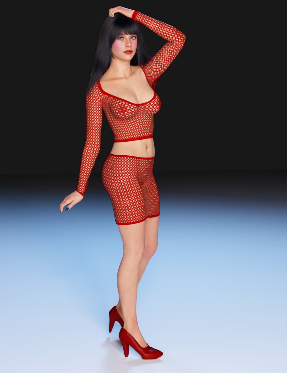 FG dForce Pothole Outfit for Genesis 9 Feminine by: IronmanFugazi1968, 3D Models by Daz 3D
