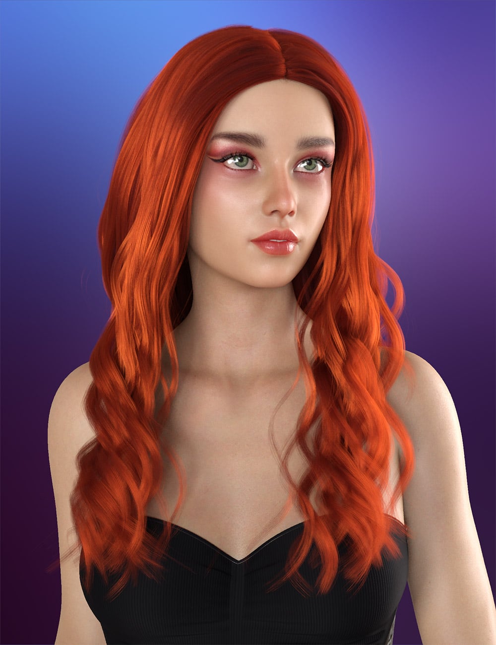 Cassandra Hair For Genesis 9 and 8 Female by: Prae, 3D Models by Daz 3D