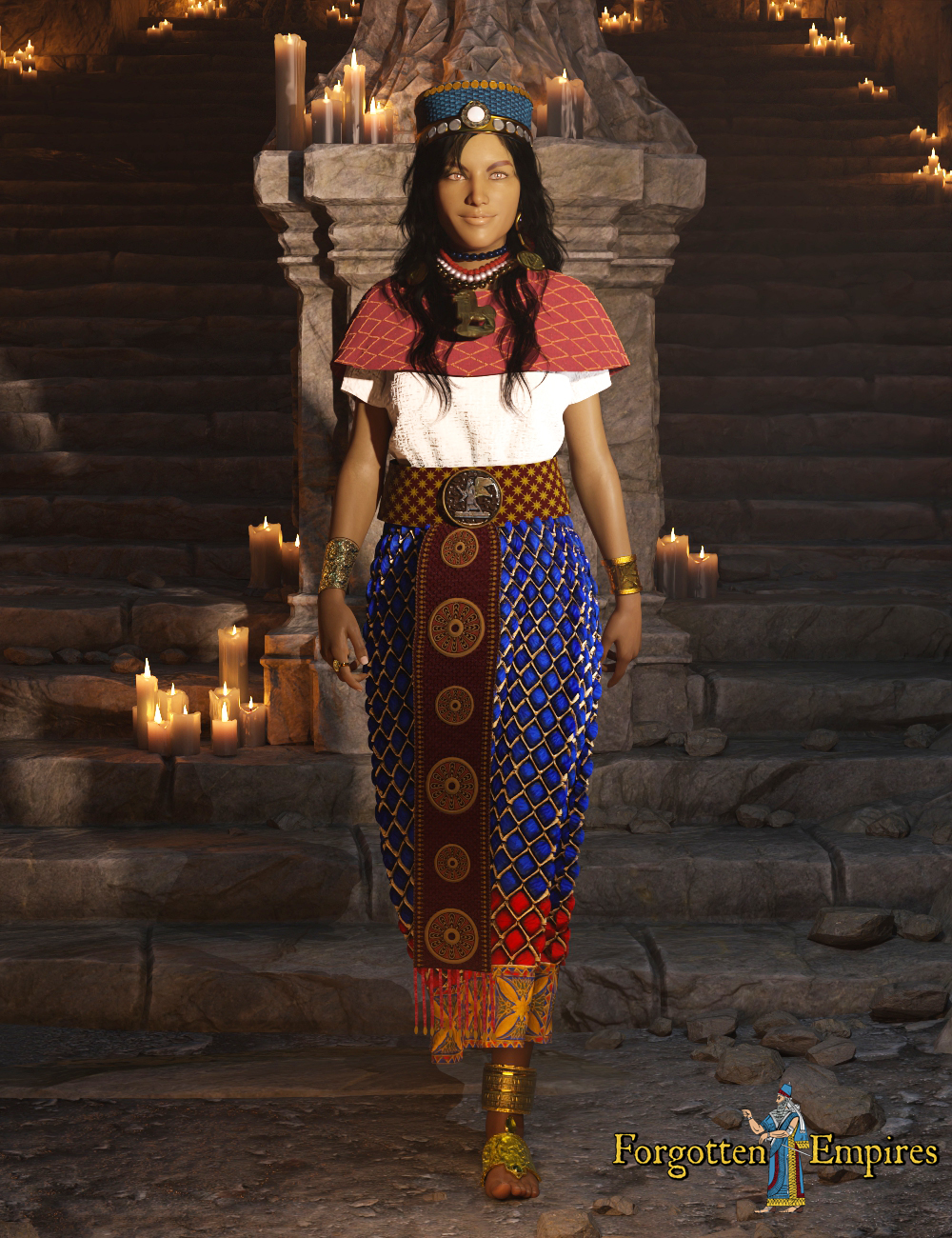 Babylonian Priestess for Genesis 8 Female by: Matronius, 3D Models by Daz 3D