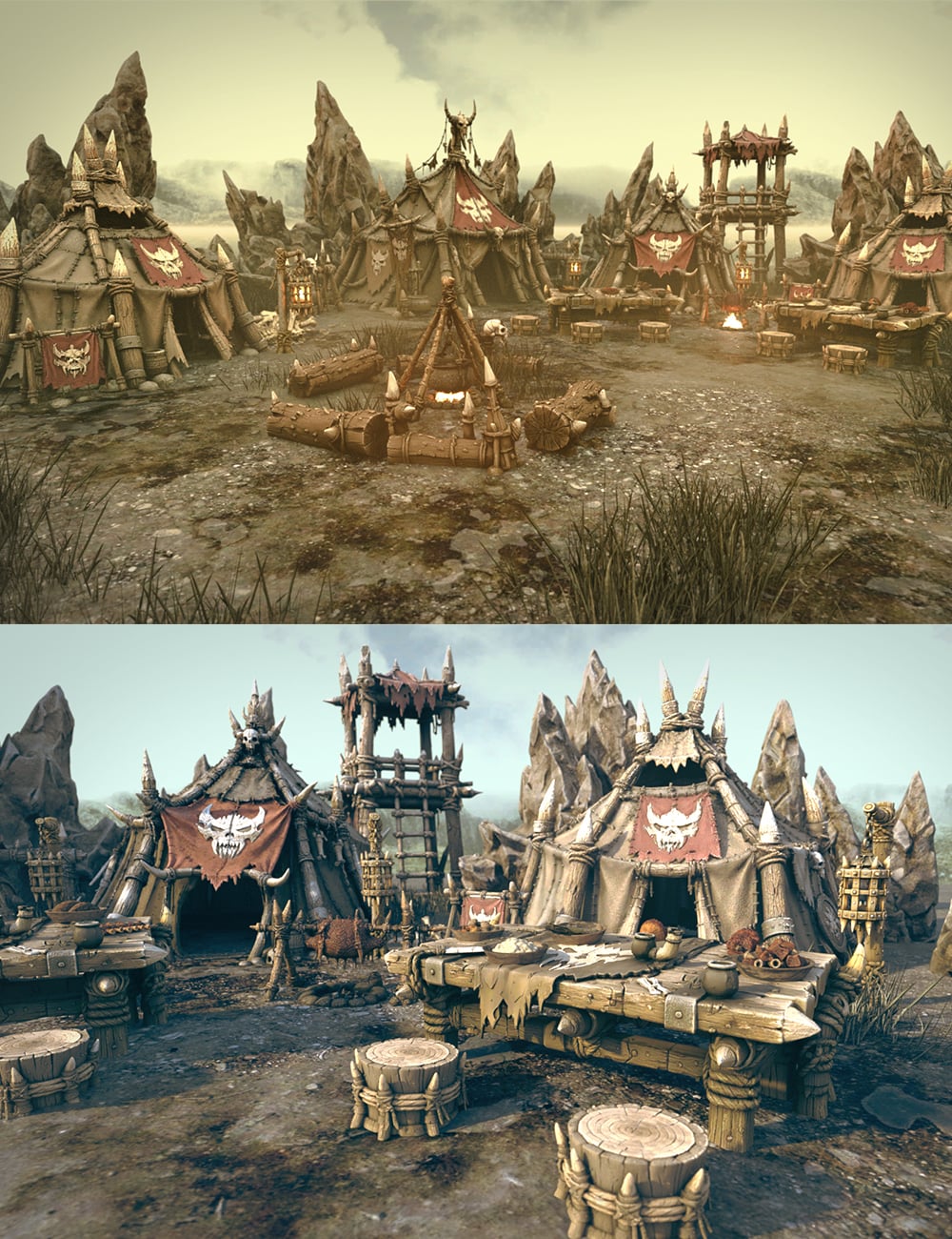 Polish Orc War Camp by: Polish, 3D Models by Daz 3D