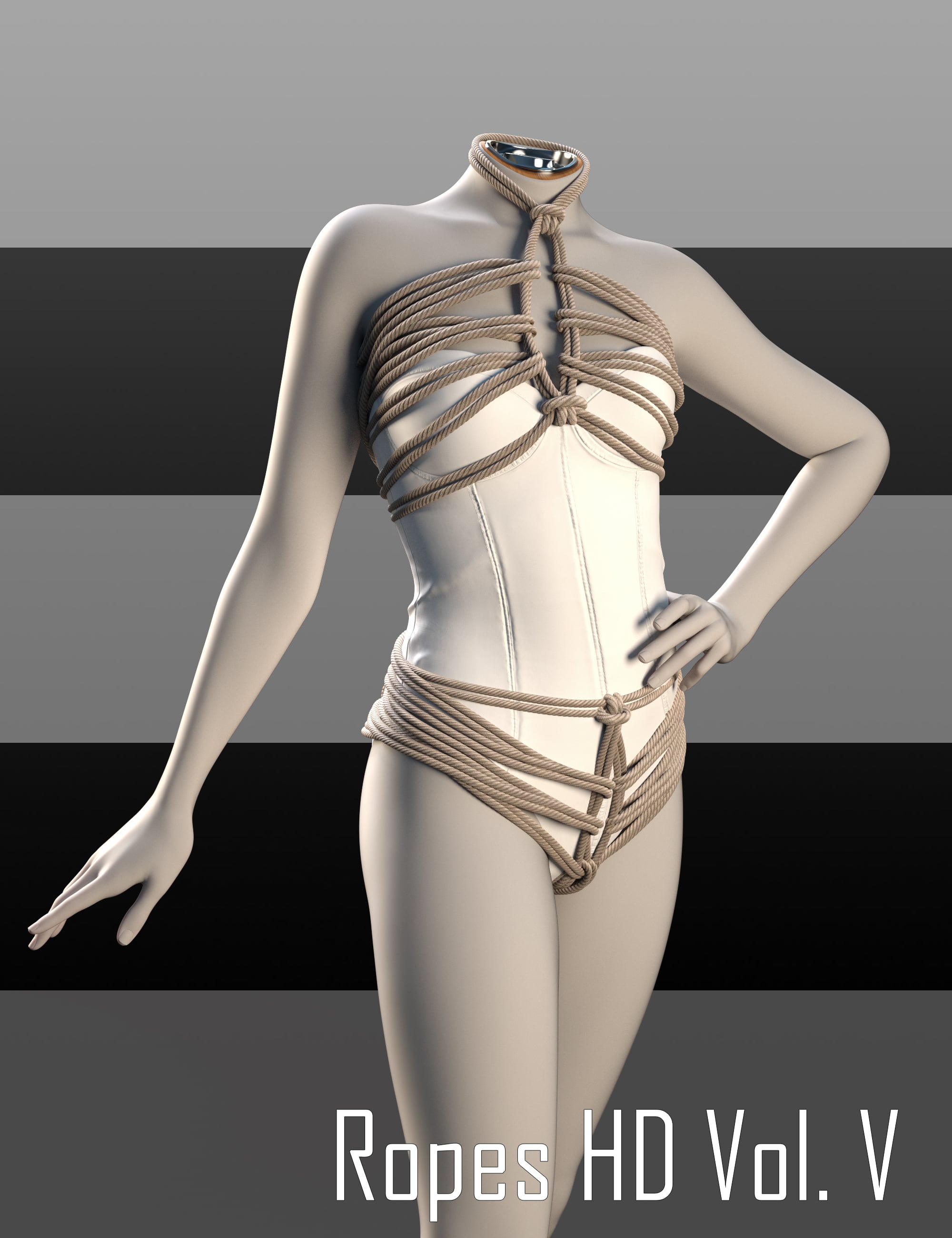 Ropes HD Volume V for Genesis 9 by: Luthbellina, 3D Models by Daz 3D