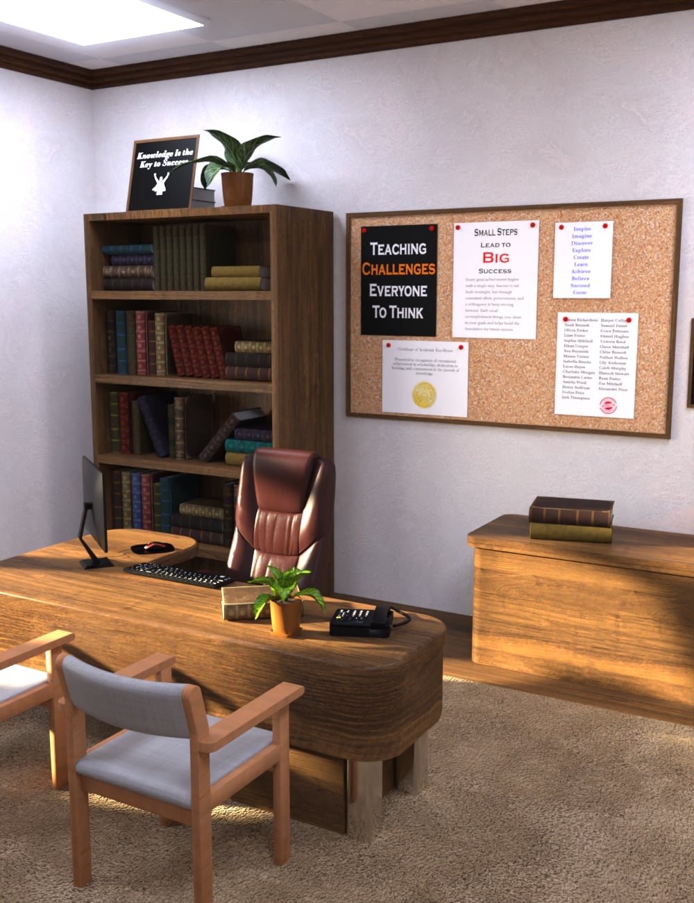 AP College Office by: AcharyaPolina, 3D Models by Daz 3D