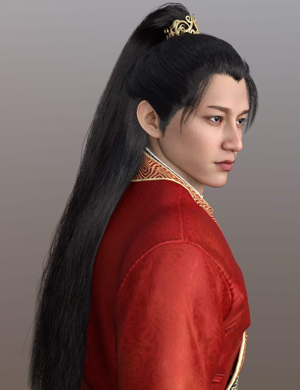 MRL Combinations: Long Fantasy Hair Pack 1 for Genesis 9 by: Mihrelle, 3D Models by Daz 3D