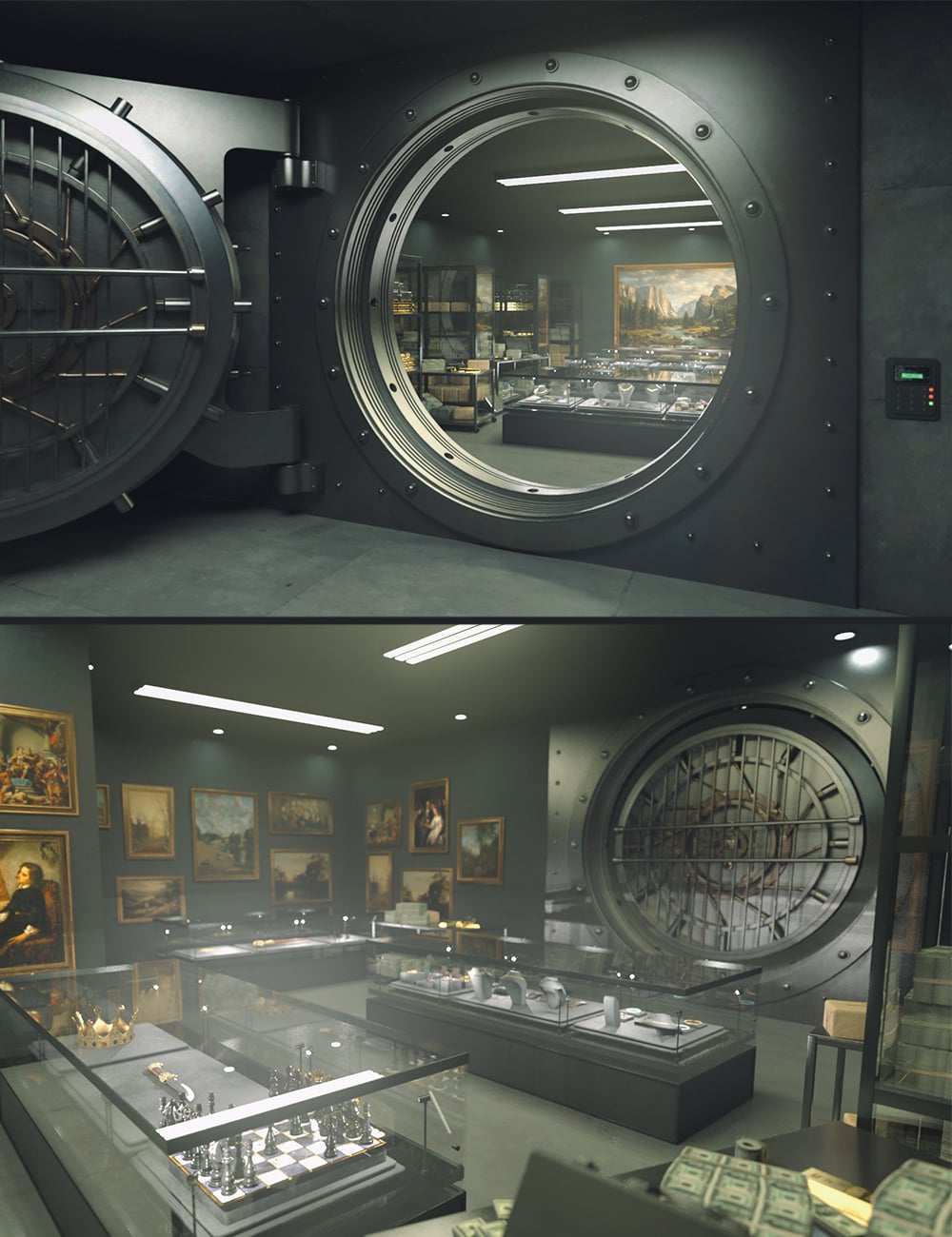Polish Treasure Vault by: Polish, 3D Models by Daz 3D