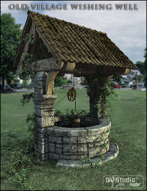 Old Village Wishing Well by: Jack Tomalin, 3D Models by Daz 3D