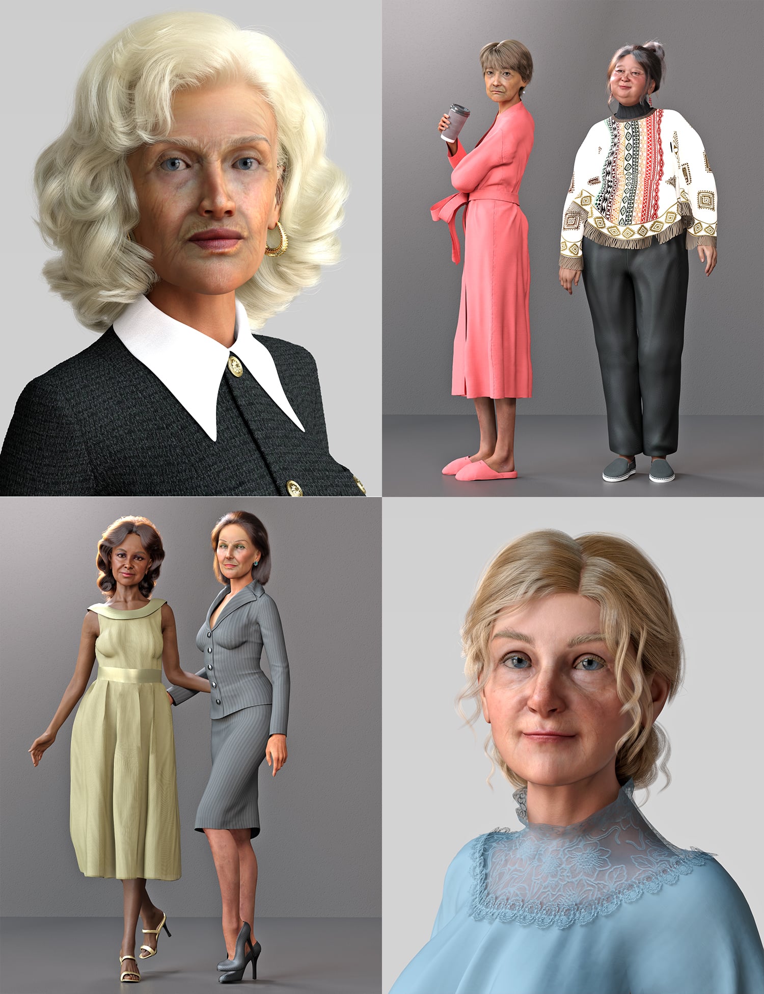 Golden Years Shapes for Genesis 9 by: Virtual_World, 3D Models by Daz 3D