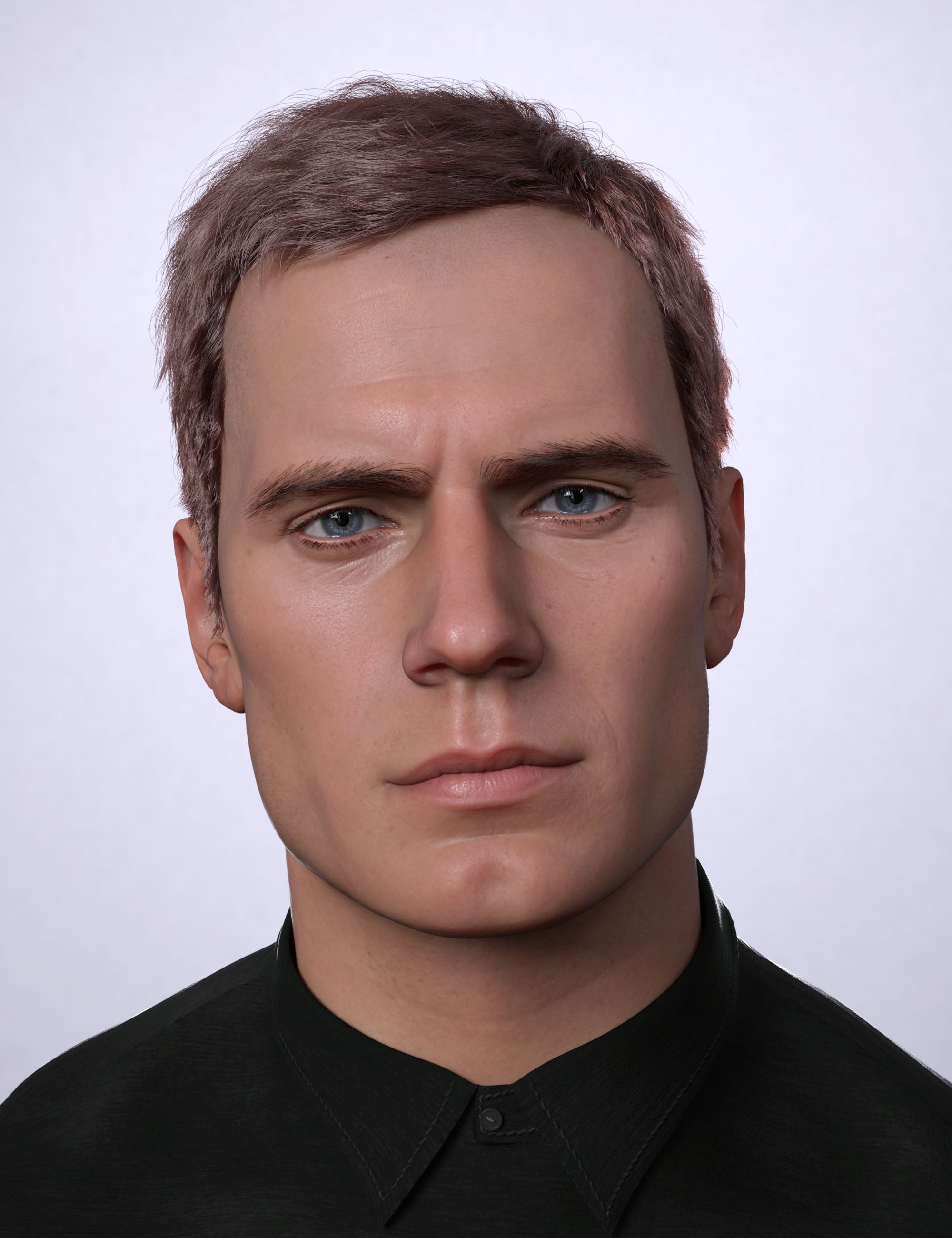 AK Unruly Hair for Genesis 9 by: Art Ken, 3D Models by Daz 3D