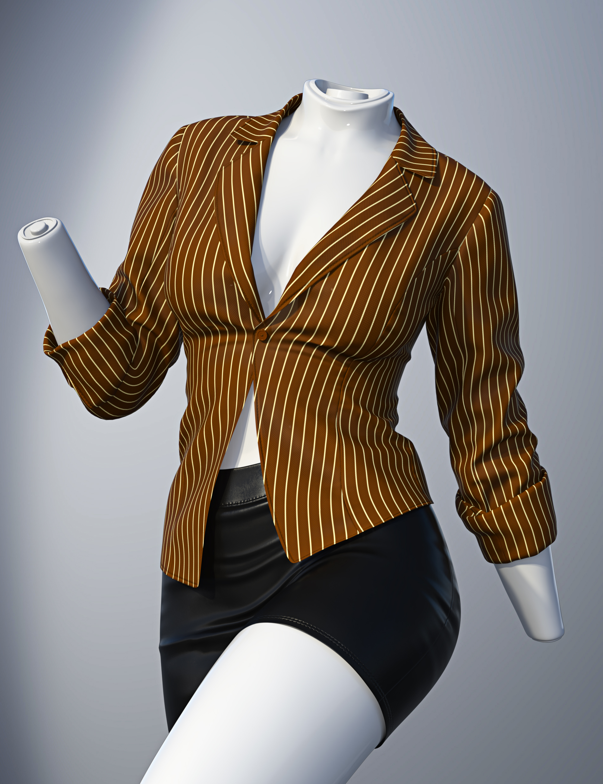 dForce SU Hot Office Lady Suit for Genesis 9 by: Sue Yee, 3D Models by Daz 3D