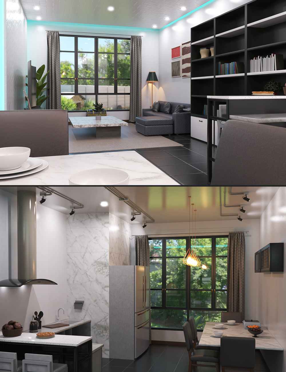 Contempo Living Dining by: bituka3d, 3D Models by Daz 3D