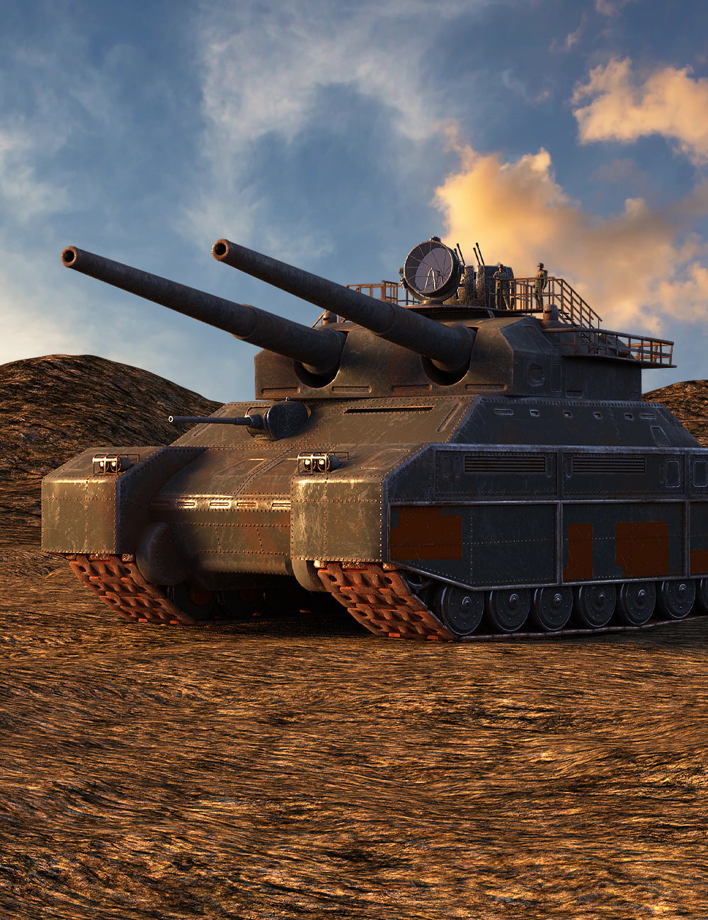 Landcruiser Ratte by: Cybertenko, 3D Models by Daz 3D