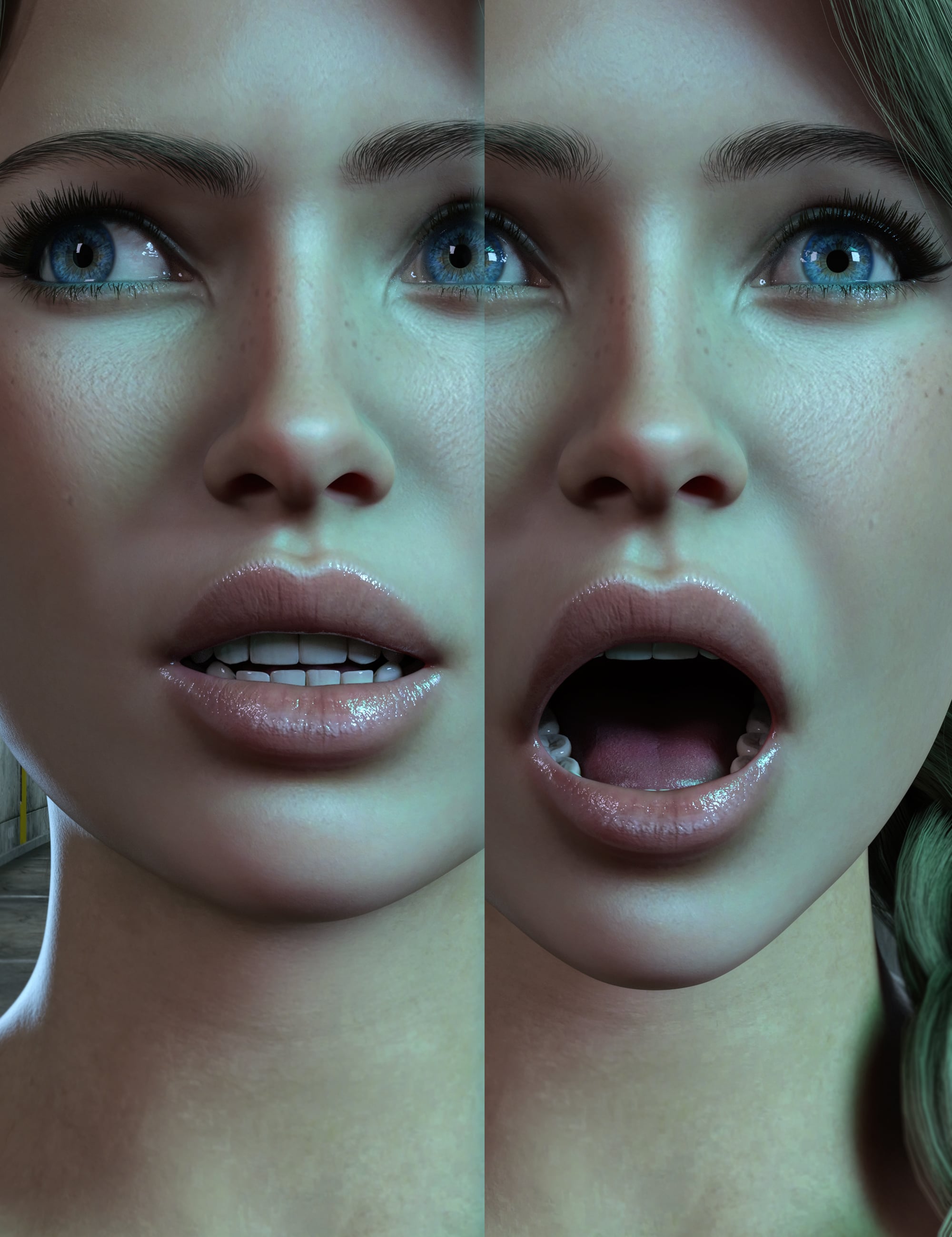 Z Basic Emotions Fear and Dread Expressions for Genesis 9 by: Zeddicuss, 3D Models by Daz 3D