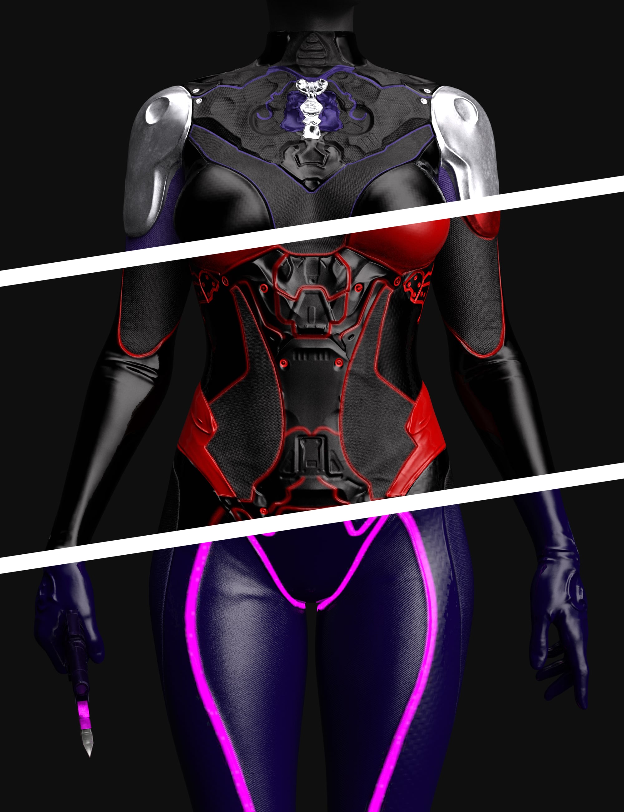 AH Princess Series Vanguard Bodysuit Texture Add-on by: Aesthetic House, 3D Models by Daz 3D