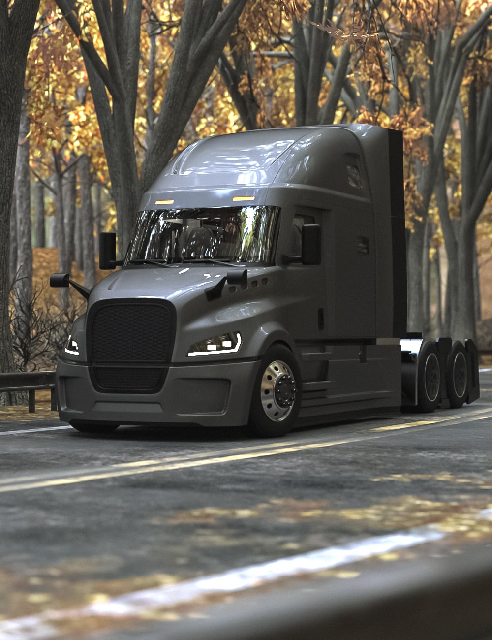 PML Liberty 570 Semi Truck by: Pinkslip, 3D Models by Daz 3D