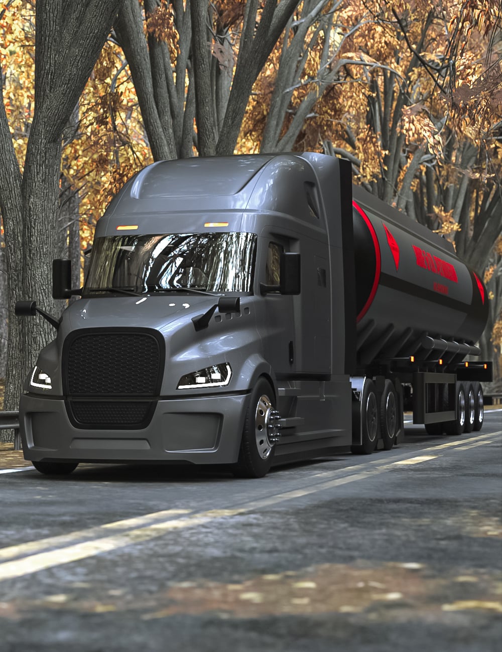 PML Liberty 570 Semi Truck Bundle by: Pinkslip, 3D Models by Daz 3D