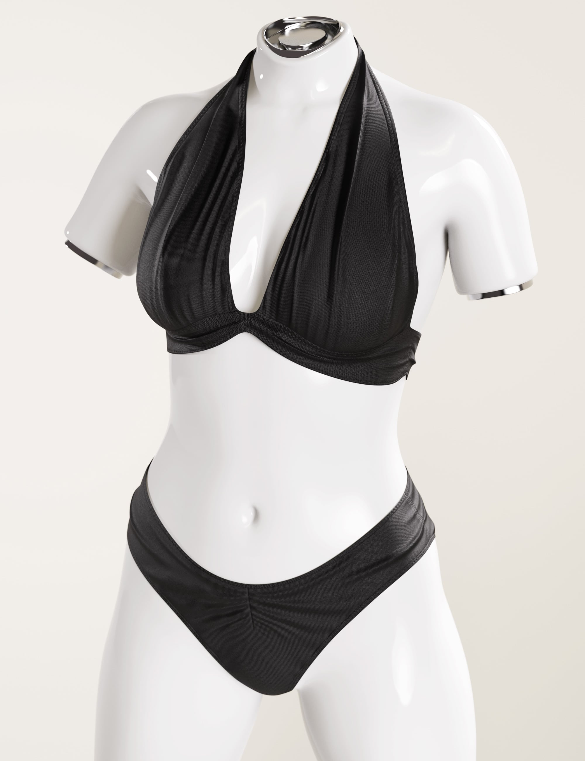 dForce Neckholder Summer Style Outfit for Genesis 9 by: outoftouch, 3D Models by Daz 3D