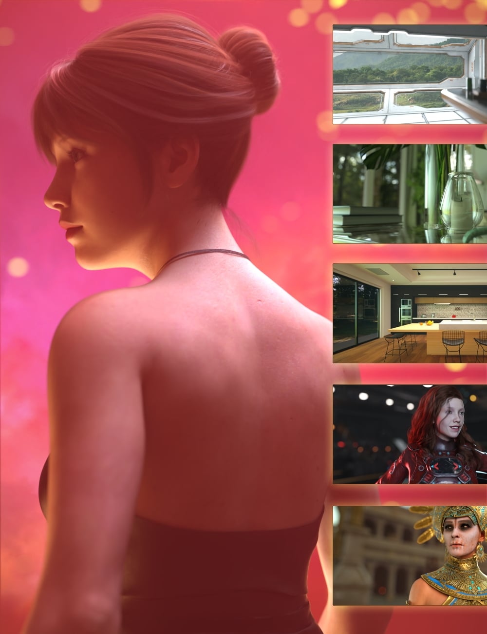 Iray Ghost Light Styles by: KindredArts, 3D Models by Daz 3D