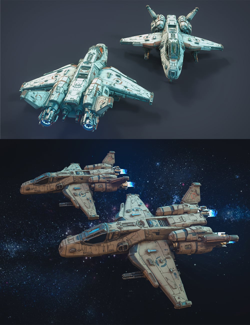 Polish Scifi Fighter Jet 03 by: Polish, 3D Models by Daz 3D