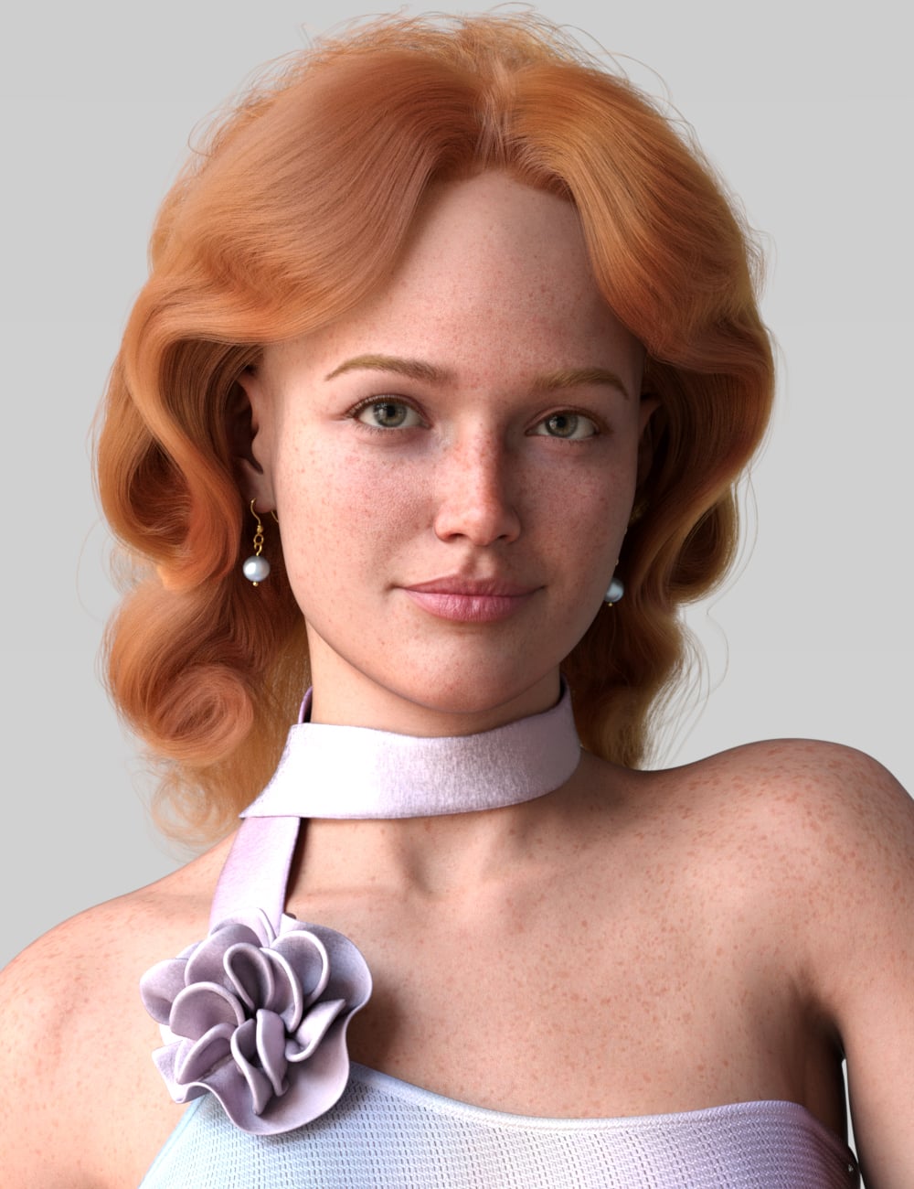 dForce Soft Wavy Hair for Genesis 9 by: Virtual_World, 3D Models by Daz 3D