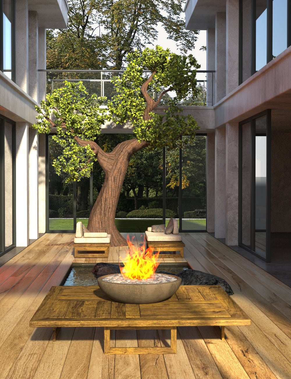 Double Volume Fire by: SilvaAnt3d, 3D Models by Daz 3D