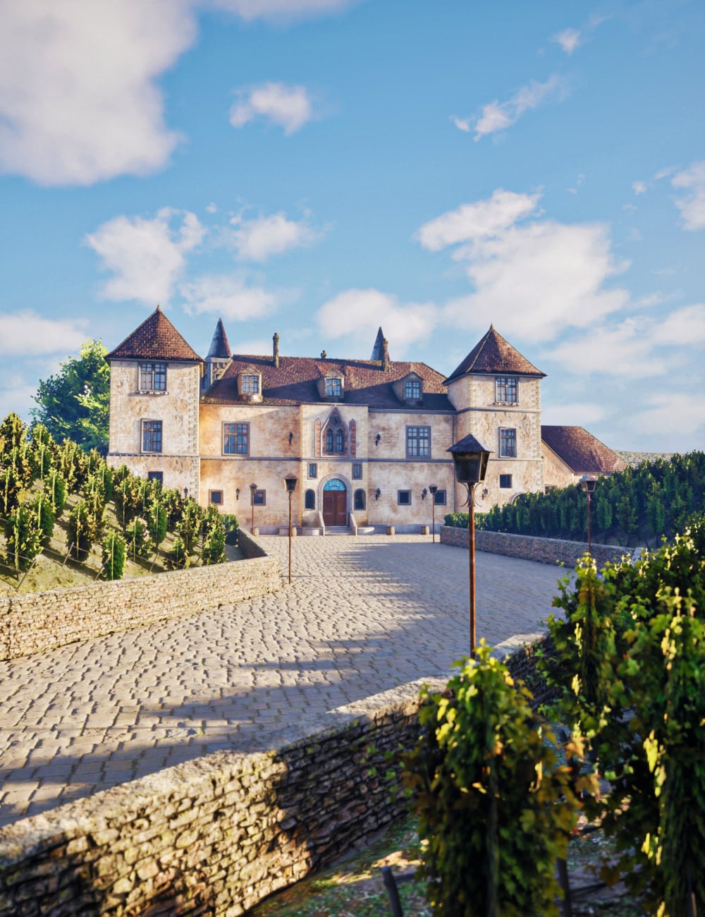 XI French Vineyard by: Xivon, 3D Models by Daz 3D