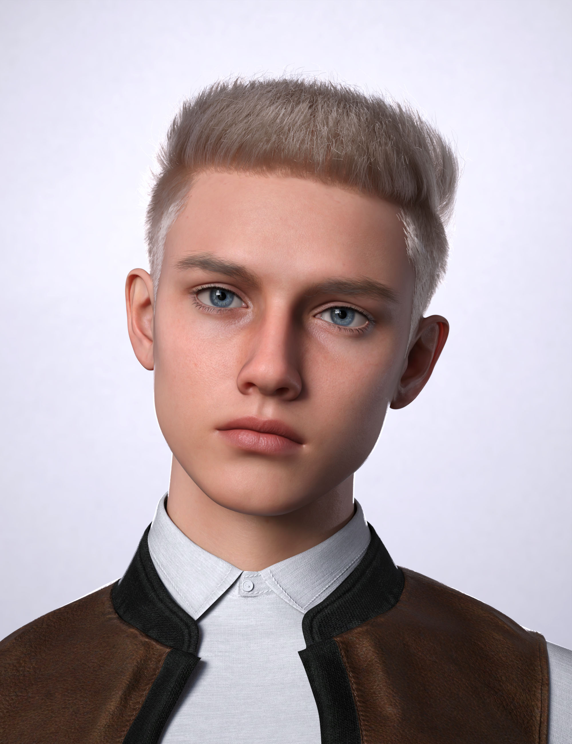 AK Coarse Hair for Genesis 9 by: Art Ken, 3D Models by Daz 3D