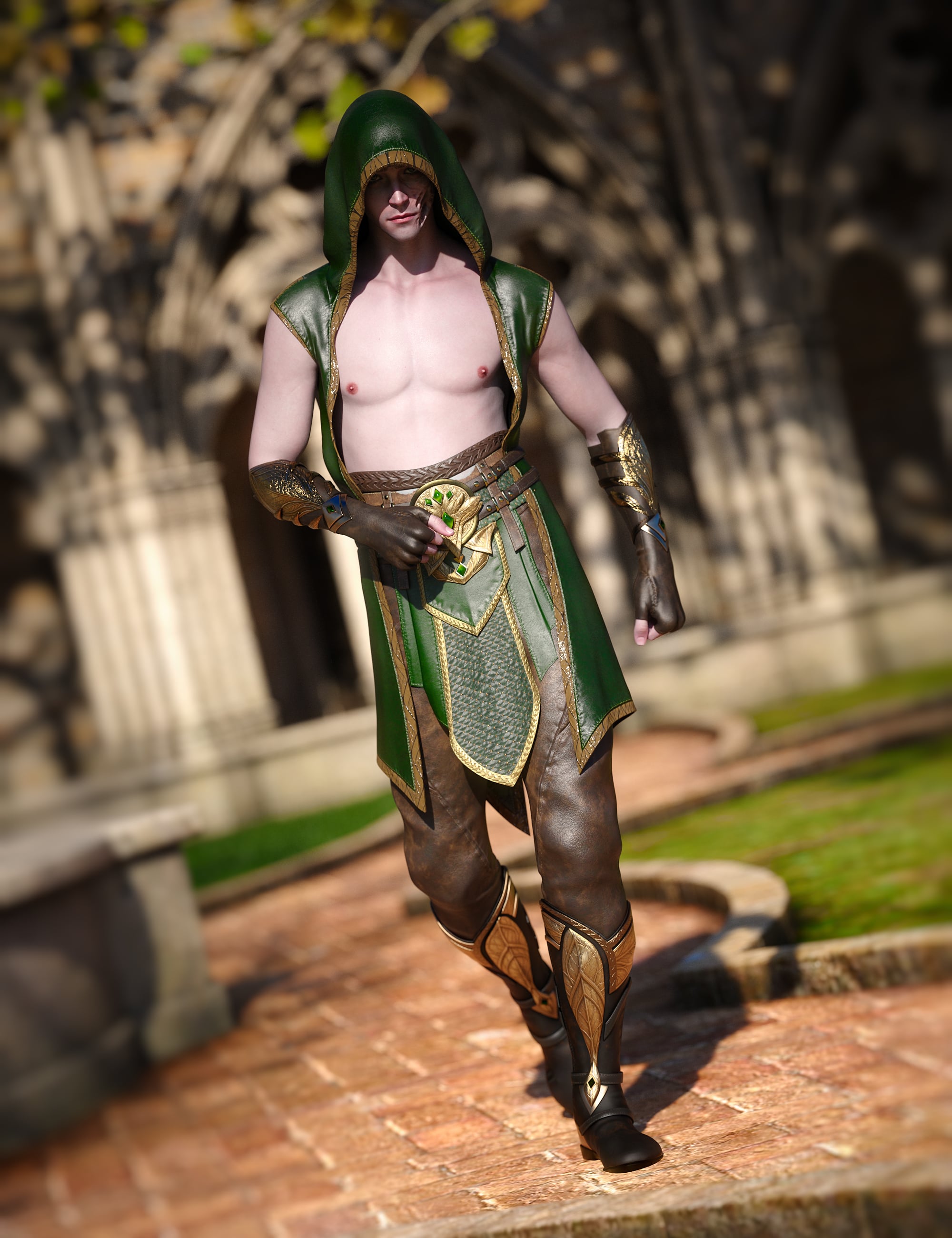 dForce Elarion Outfit for Genesis 9 by: Mada, 3D Models by Daz 3D