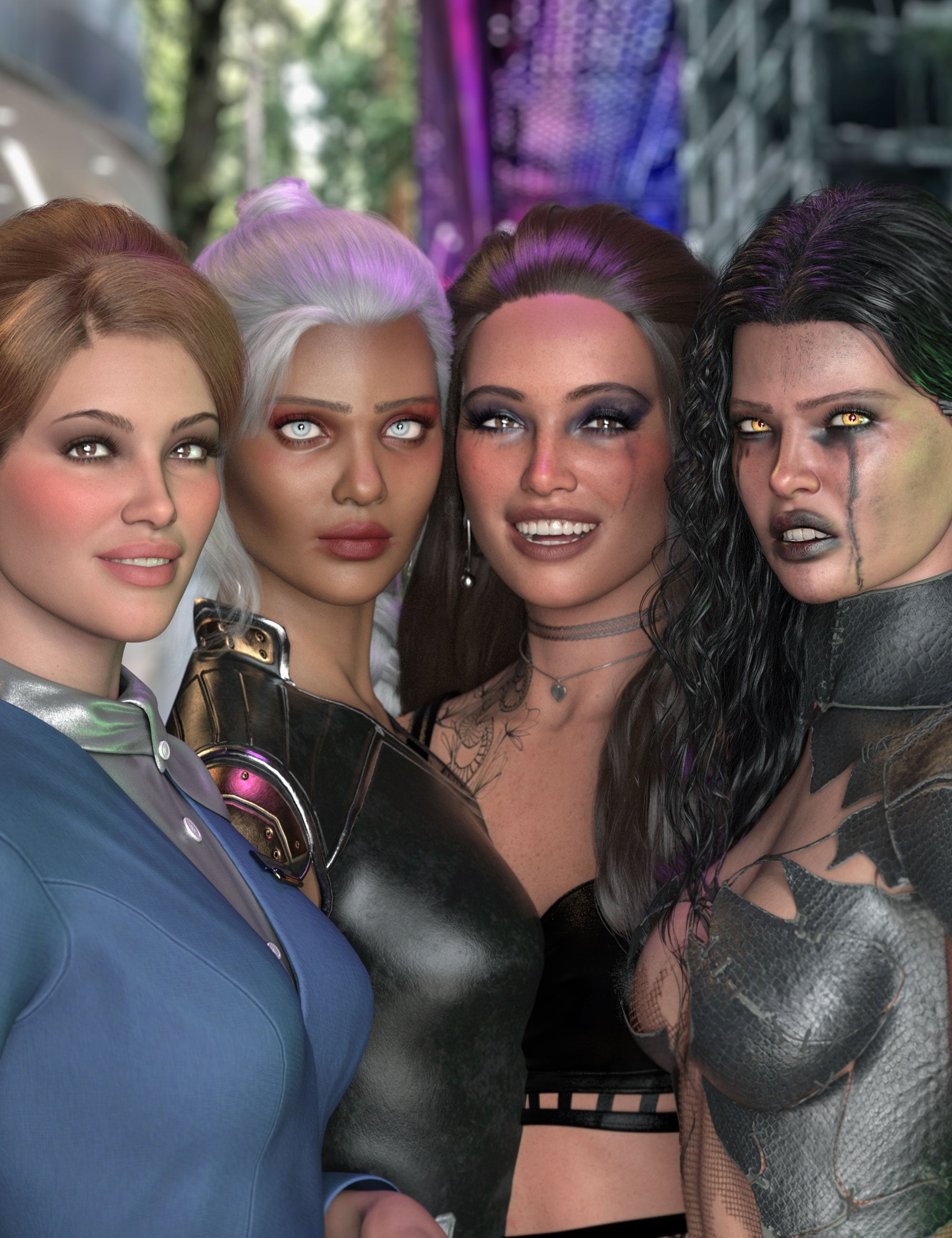 Chaos Makeup LIE Presets For Genesis 9 by: 3D SugarCosmoXpression, 3D Models by Daz 3D