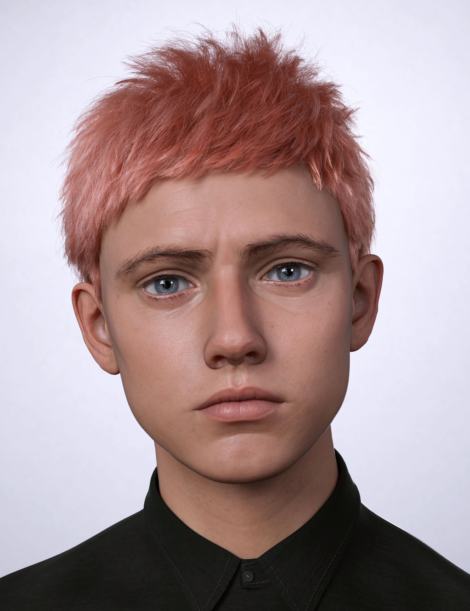 AK Choppy Hair for Genesis 9 by: Art Ken, 3D Models by Daz 3D