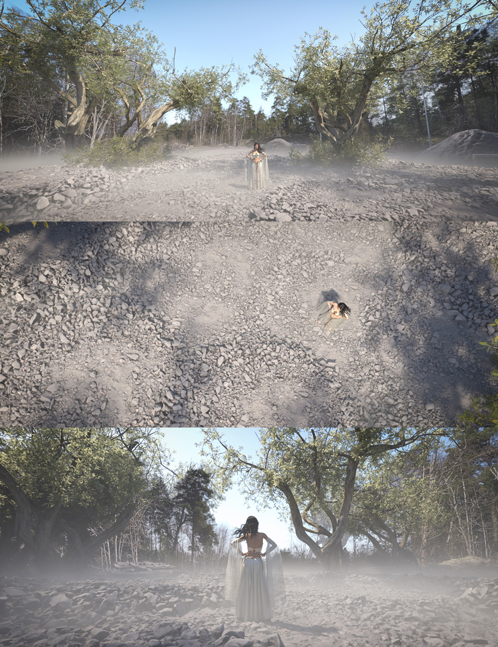 360 Scenes - Forest Road by: Dreamlight, 3D Models by Daz 3D