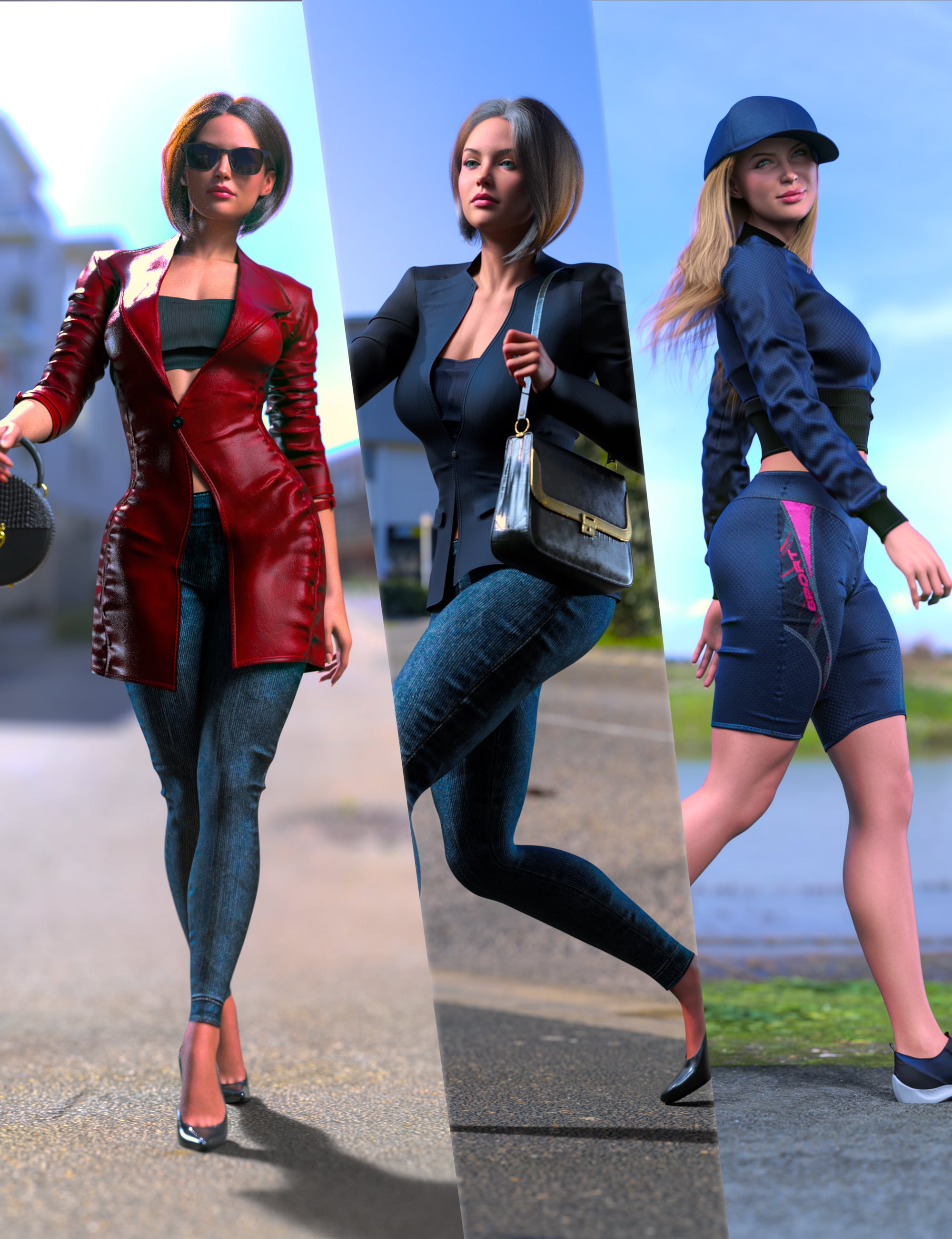 Z PoseMaster Walking for Genesis 9 and 8 Female by: Zeddicuss, 3D Models by Daz 3D