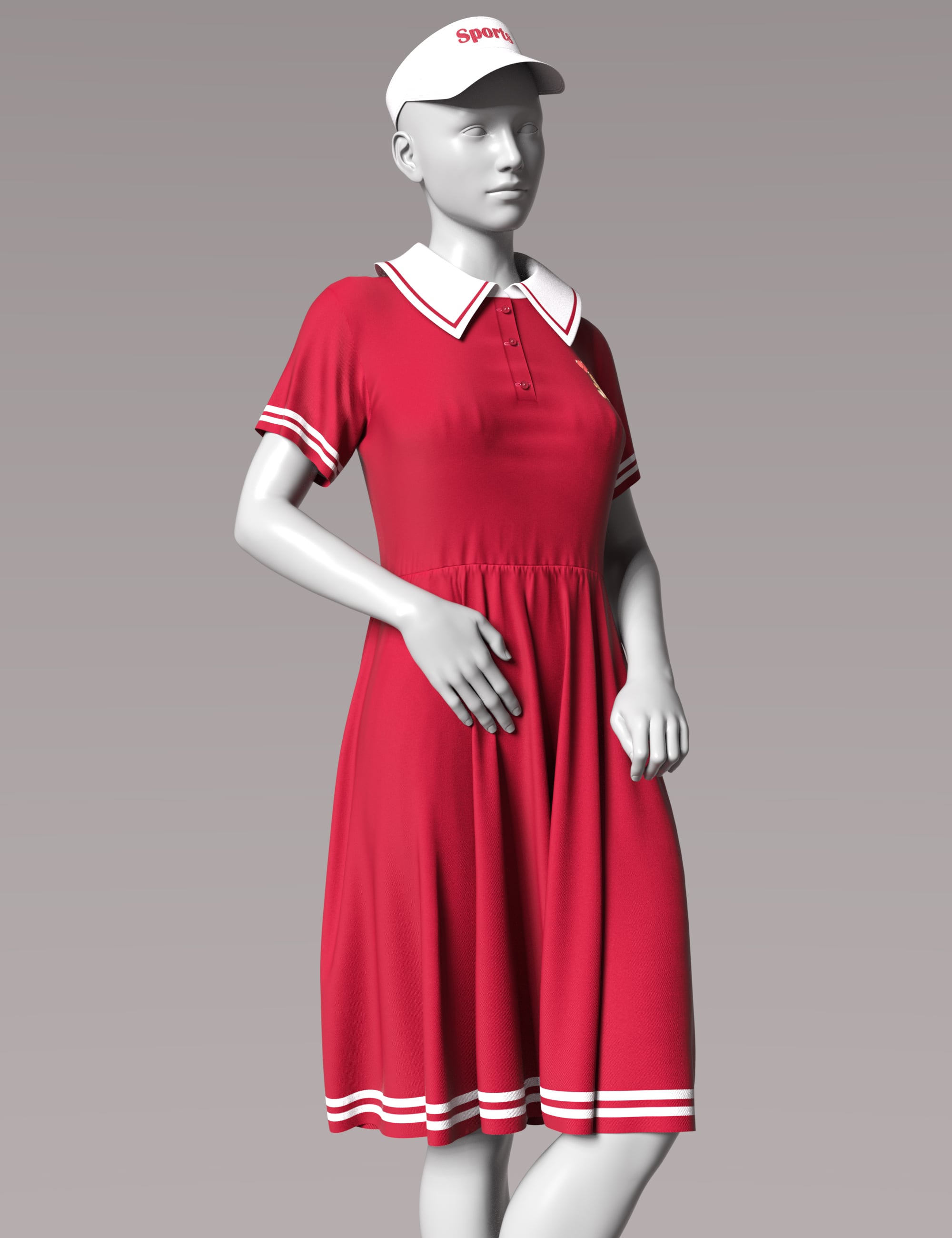dForce GN Summer Dress for Genesis 9 and 8 Female by: Goanna, 3D Models by Daz 3D