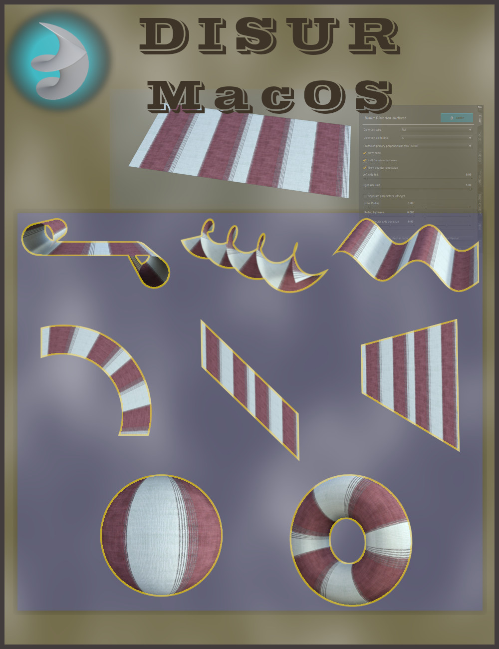Disur: Distortion of Surfaces for MacOS by: Alvin Bemar, 3D Models by Daz 3D
