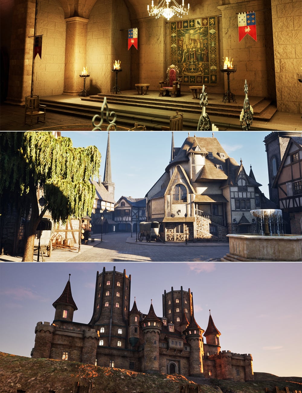 XI Fantasy Village Bundle by: Xivon, 3D Models by Daz 3D