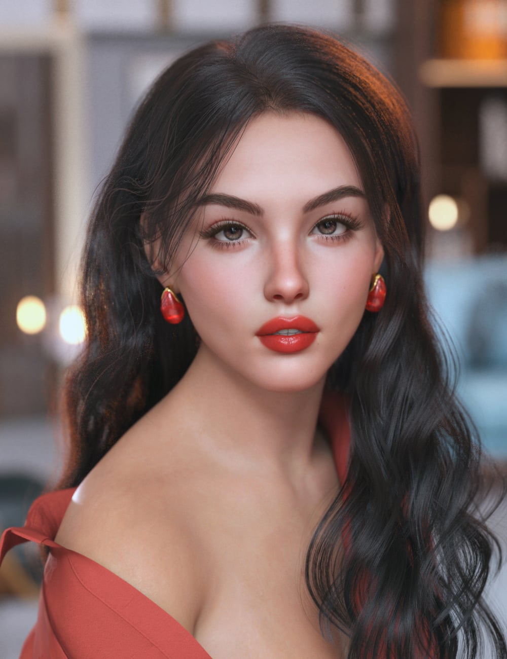 Addy Lilou and Expressions for Genesis 9 by: addy, 3D Models by Daz 3D
