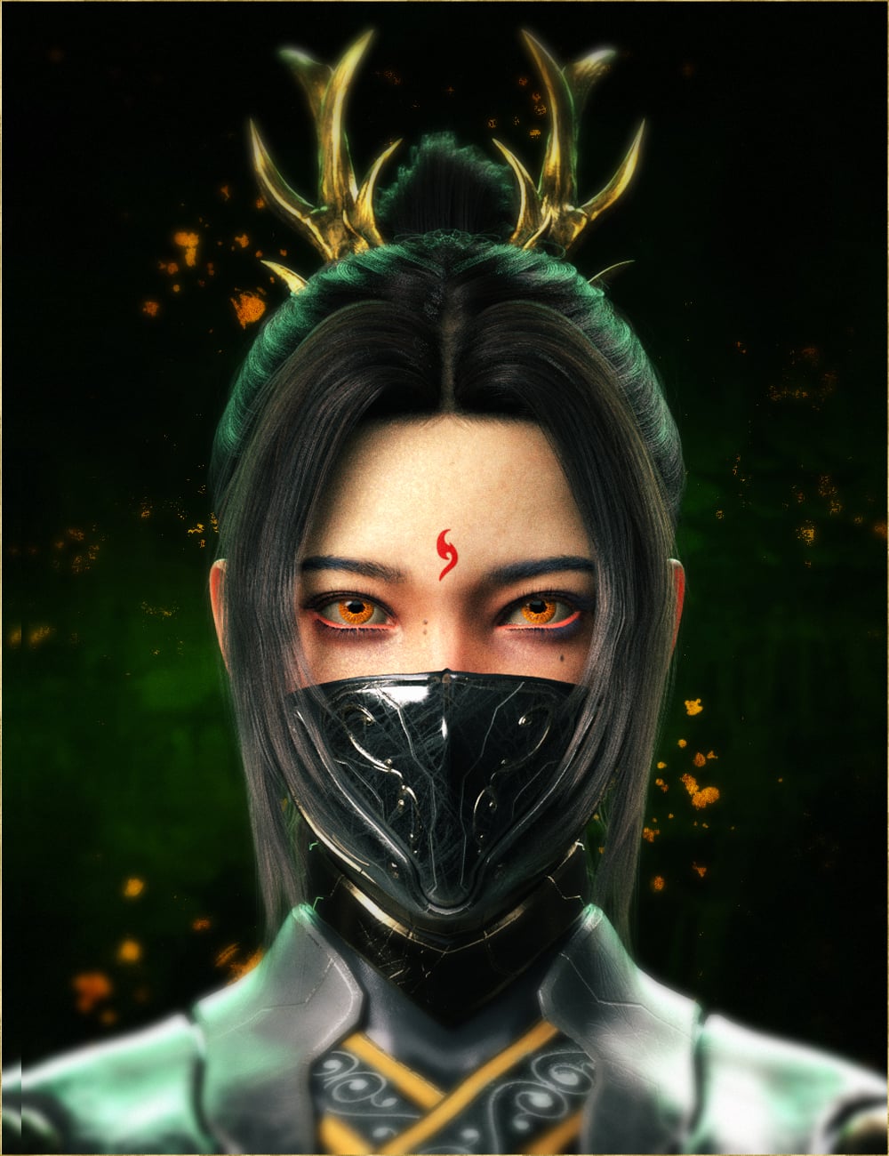 FPE Wuxia Marks for Genesis 9 by: FenixPhoenixEsid, 3D Models by Daz 3D