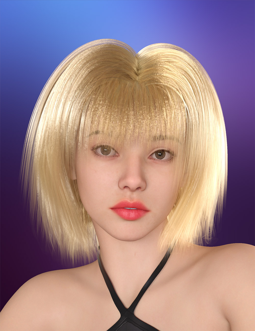 Sian Hair For Genesis 9 by: Prae, 3D Models by Daz 3D